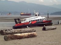 SRN6 craft operating with the Canadian Coastguard - Hovercraft 039 at English Bay Beach (submitted by Paul Brett).
